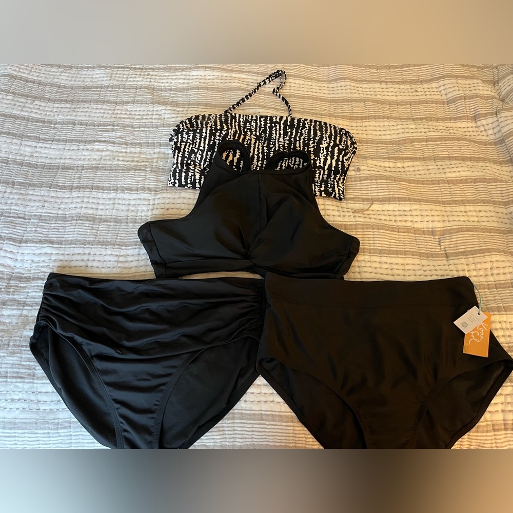 Kona Sol Black Swimwear